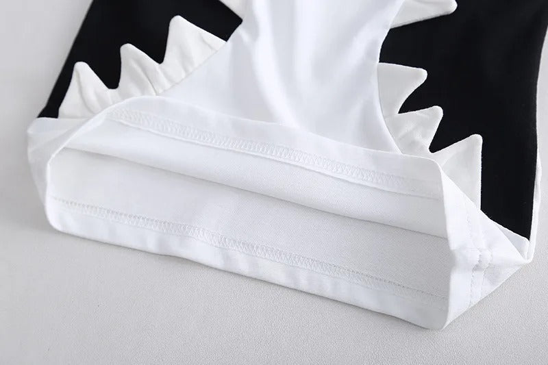 White Dino Comfy Casual Boys Set