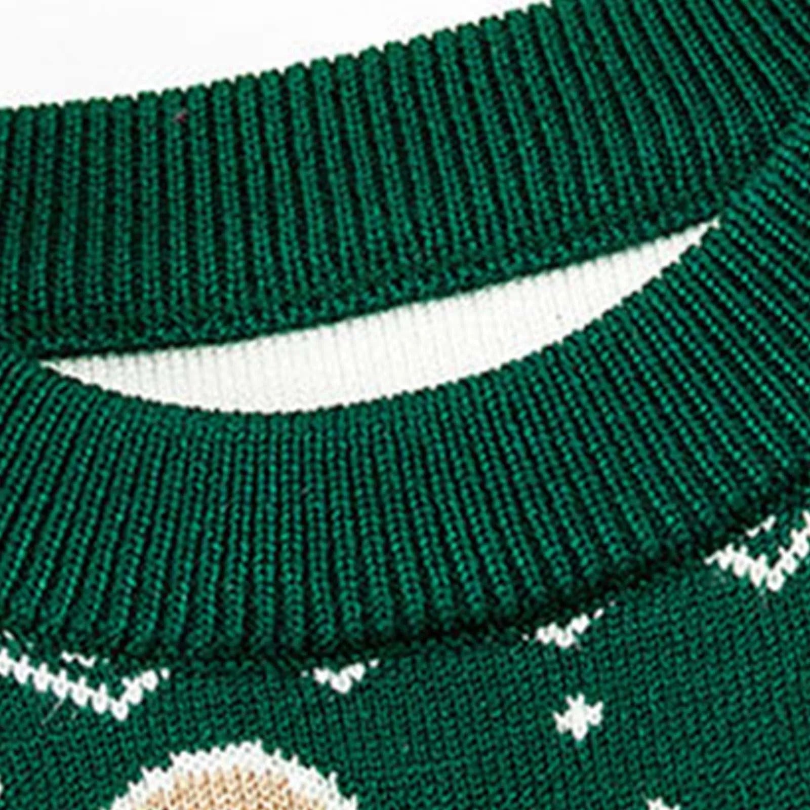 Winter Cozy Boys and Girls Green Sweater