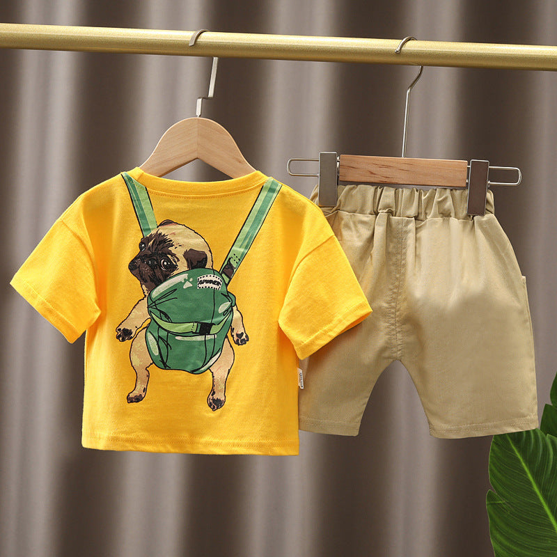 Yellow Dog Backpack Boys Set