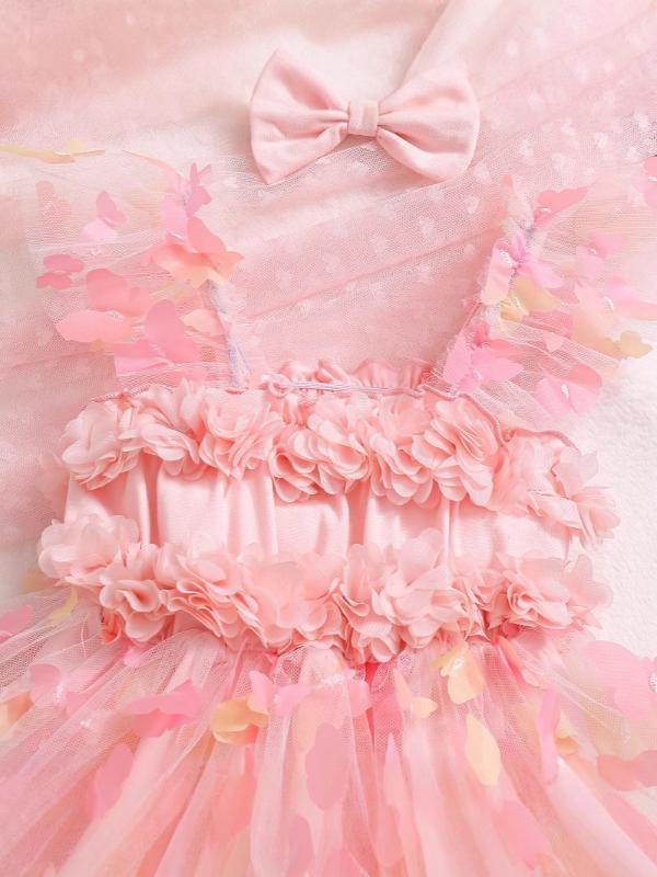 Butterfly Frill Baby Girls Romper Dress
