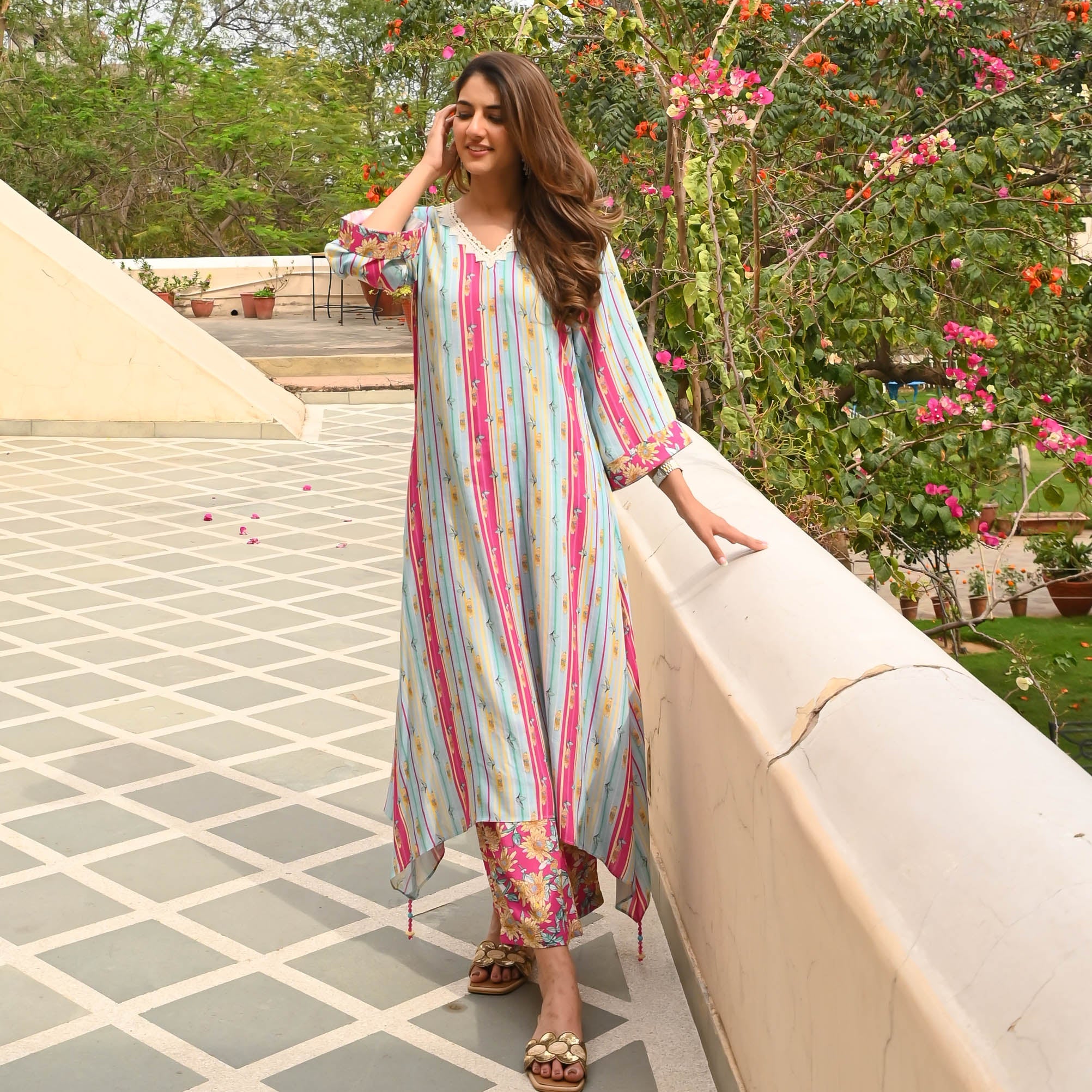 Bunaai Modern Mirage Kurta Pants