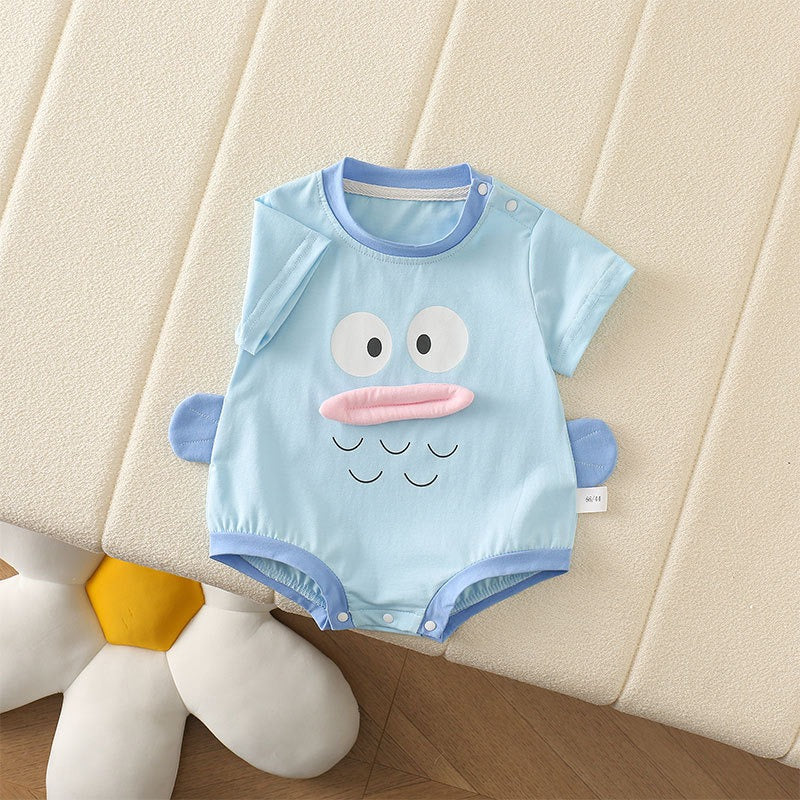 Giggle Mouth 3D Baby Boys Girls Romper