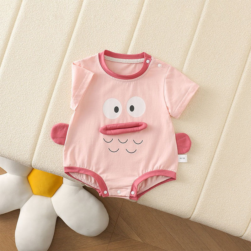 Giggle Mouth 3D Baby Boys Girls Romper