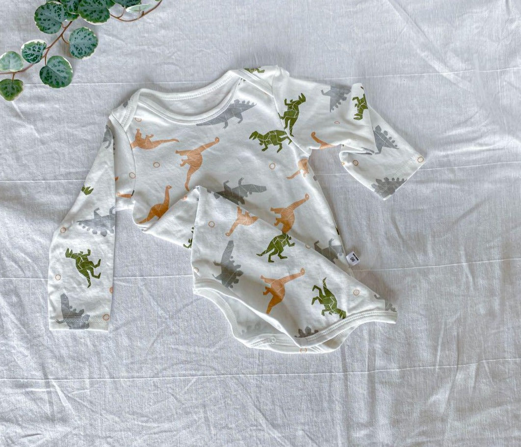 Dino Fun Baby Boy and Girl Romper
