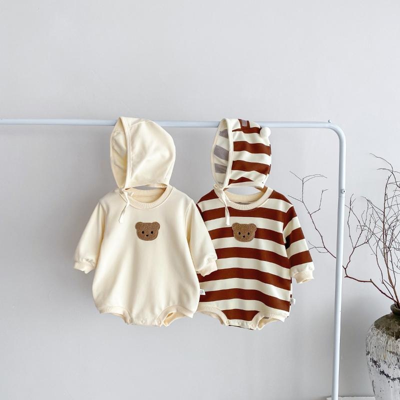 Little Baby Bear Romper with Hat