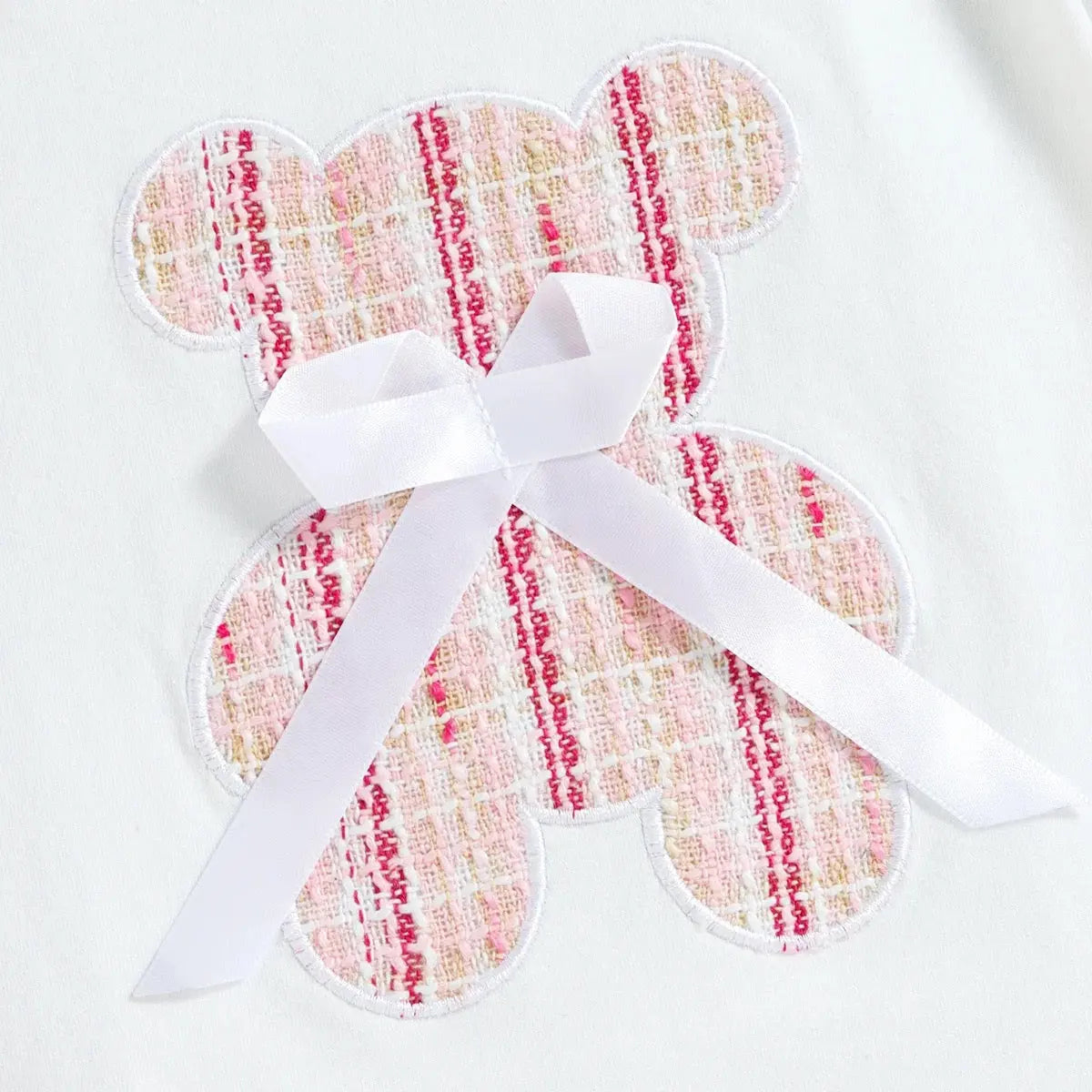 Girls White T-shirt & Pink Skirt Set